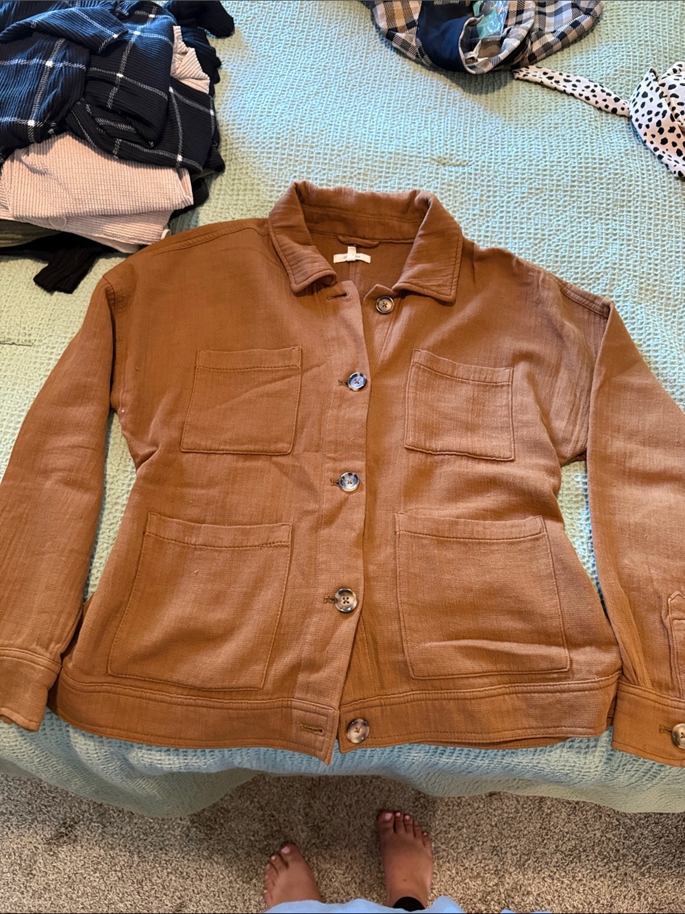Maurices Brown Button-Up Jacket